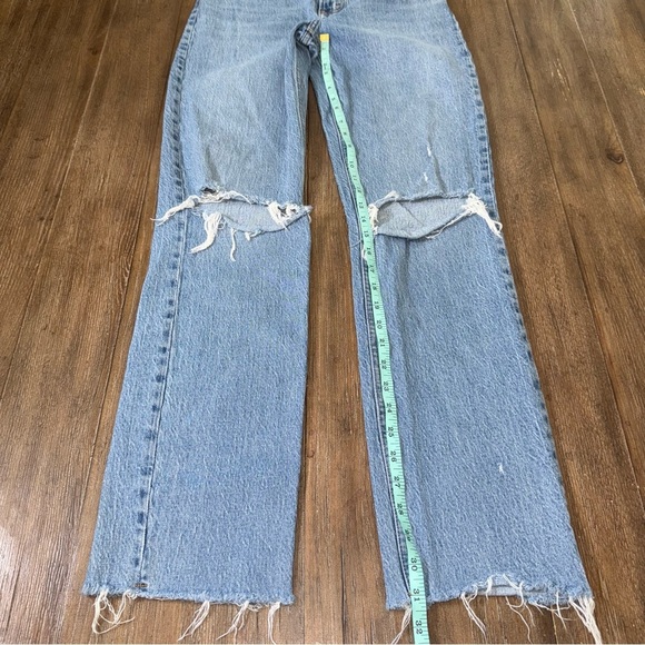 Abercrombie & Fitch The 90s Straight High Rise Jeans 26 / 2 Long - Picture 9 of 12